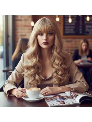 Daalı Perçemli Uzun Fiber Sen Peruk / Balköpüğü