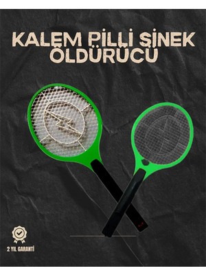 Hafif Ergonomik Elektronik Böcek Öldürücü – Güvenlik Koruması ile Pil Kontrollü