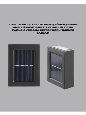 Güneş Enerjili Su Geçirmez LED Duvar Lambası