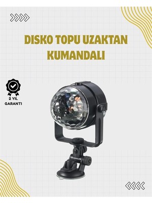 Uzaktan Kumandalı Ses Kontrollü LED Disko Işığı - Parti Kulüpler Için