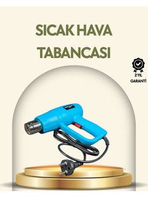 2000W Profesyonel 2 Kademeli Isı Tabancası Sıcak Hava Üfleme