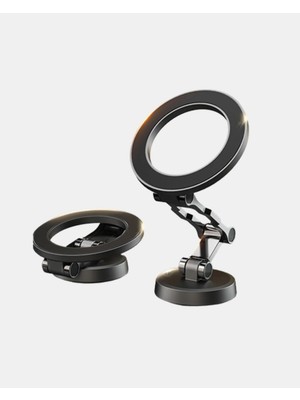 Mrt Teknik Katlanır Manyetik Araç Içi Telefon Tutucu – 360° Dönebilen, Magsafe Uyumlu, Güçlü Mıknatıslı Tasarım