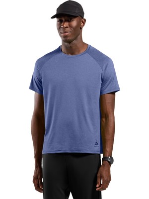 Odlo T- Crew Neck Essential 365 Erkek Mavi Koşu Tişört