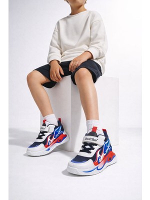 Slipcat Unisex Pastel Renkli Işıltılı Kalın Taban Ortopedik Günlük Spor Ayakkabı Cırtlı Sneaker