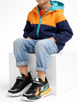 Slipcat Unisex Pastel Renkli Işıltılı Kalın Taban Ortopedik Günlük Spor Ayakkabı Cırtlı Sneaker