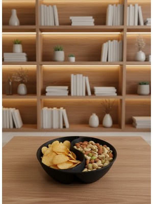 Siyah Çerezlik Kase Seti 4 Adet 3X12 cm