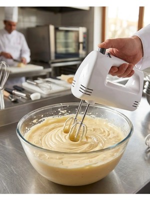 5 Hız Ayarlı Elektrikli El Mikseri Kek Hamuru Çırpma Mikseri