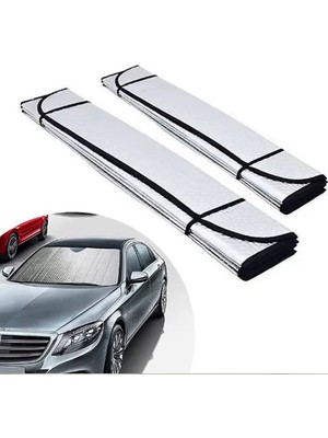 Mrt Teknik Oto Ön Cam Güneşlik Katlanabilir Uv Koruyucu Renault Megane Hyundai I20 Opel Astra Toyota Corolla