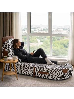 Pufymax Comfort Yeni Nesil Bohem Tekli Koltuk,legom Yataklı Katlanır Berjer,yer Yatağı, Modüler, 65X75|85CM