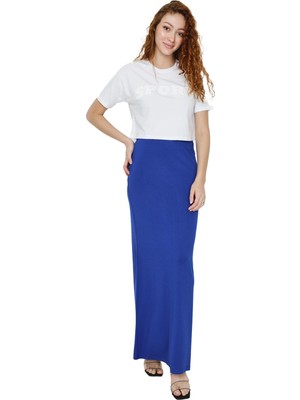 Select Moda Kadın Örme Maxi Etek