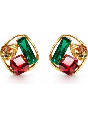 Mimoza Accessories Kristal Taşlı Vip Seri Küpe