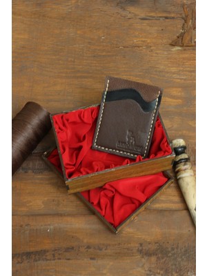Akronium Leather Hakiki Deri Minimalist Tasarım Kartlık-Kadın&erkek