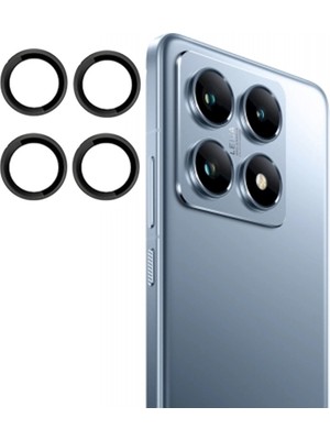 Moresun Buğz Joko Xiaomi Mi 14T Pro Pvd Metal Kamera Lens - Siyah