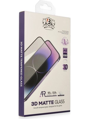 Moresun Buğz Iphone 15 Bilvis 3D Mat Cam Ekran Koruyucu
