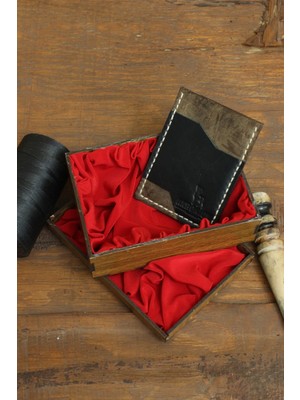 Akronium Leather Hakiki Deri Minimalist Tasarım Kartlık-Kadın&erkek