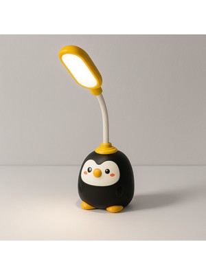Kitchen Line Pengulight LED Masa Lambası – Sevimli Penguen Tasarım, Ayarlanabilir Başlık, Göz Yormayan Işık