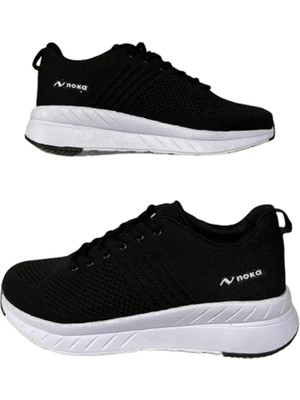 Noka 03 Siyah-Beyaz Şık Günlük Rahat Unisex Spor Ayakkabı