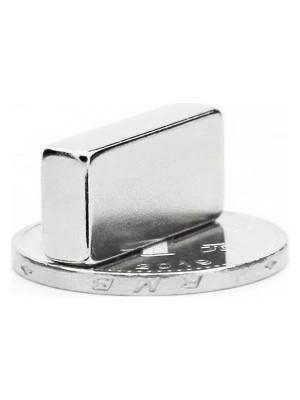 Ronanna 50 Adet 20X10X5 mm Neodyum Magnet N35 Güçlü Mıknatıs Köşeli ve Dayanıklı Nikel Kaplama