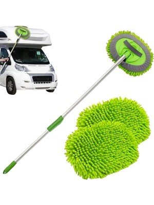 İlkyaz Fashion Yedek Mikrofiber Bezli Oto Yıkama Mop Seti