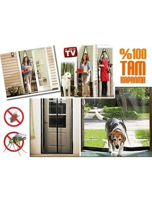 İlkyaz Fashion Ieg™ Mıknatıslı Kapı Sineklik Tülükrem ( 105 x 205 )