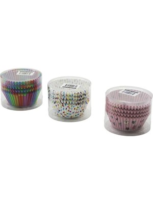 İlkyaz Fashion 1200 Adet Yuvarlak - Ince Muffin Kağıt Kek Kapsülü Ağız Çap: 6.5cm - Derinlik: 2.5cm