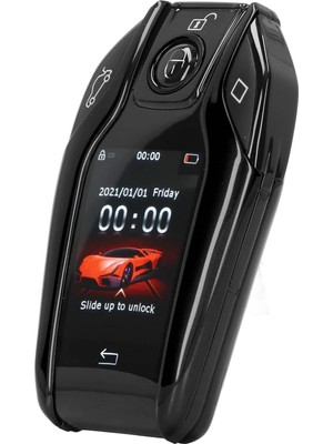 Ledarmy Smart Key Akıllı Araç Anahtarı TK800 Siyah Dokunmatik Ekranlı Uzaktan Kumanda Smart Display Key Universal Araba Anahtarı