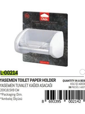 İlkyaz Fashion Yasemen Kapaklı Wc Kağıtlık