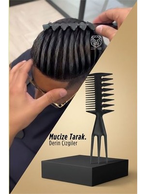 Buğlem Event Macleod Profesyonel Mucize Saç Şekillendirici Derin Çizgi ve Dalga Tarağı 72291 - LG002W-7L7AM