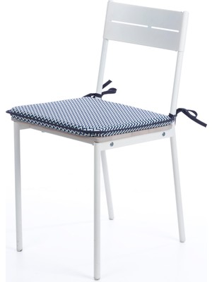 Nareen Home Mavi Zigzag Desenli 40X40  Minder