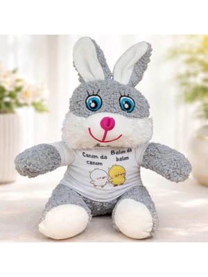 Ronanna Canım Da Canım Balım Da Balım Tişörtlü Sevimli Peluş Tavşan