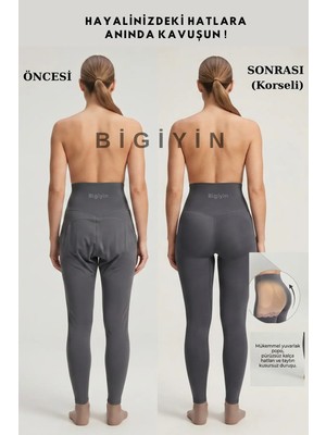Bigiyin Kadın Yastıklı Popo Kaldırıcı ve Basen Dolgunlaştırıcı Şekillendirici Korse Hips Dips ve Kalça