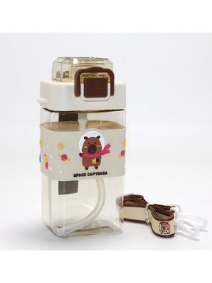 Ronanna Kapibara Desenli Pipetli Çocuk Matarası