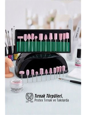 Buğlem Event Professional 12 Parça Protez Jel Tırnak Manikür Pedikür Freze Ucu Seti 722927 - LG002W-7L7AE0