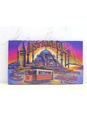 Ronanna Ahşap Istanbul Temalı Magnet - Model 9