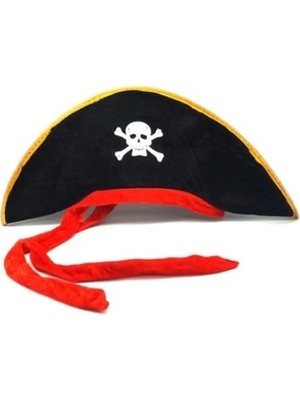 Ronanna Karayip Korsanları Kaptan Jack Kumaş Korsan Şapkası Yetişkin