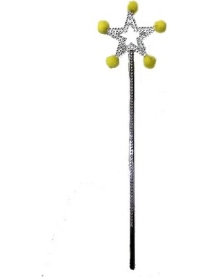 Ronanna Yıldız Peri Asası Sihirli Değnek Sarı Ponponlu