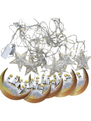 Ev Içi Ramazan LED Aydınlatma Saçağı 3 Metre Tasarım