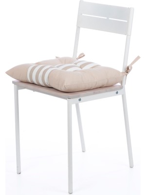 Nareen Home Krem Çizgili 40X40  Minder