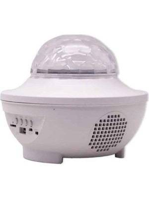 Çok Renkli Projektör Lamba Disko Topu Gece Lambası Kablosuz