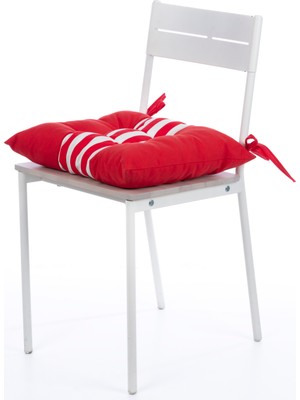 Nareen Home Kırmızı Çizgili 40X40 Minder