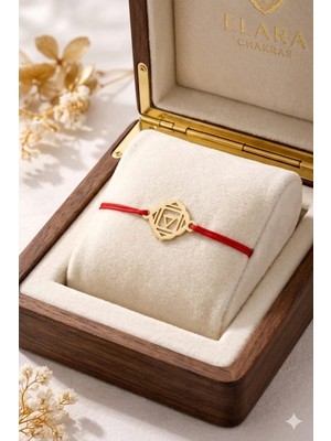 Papatya Silver 925 Ayar Gümüş Kırmızı Ipli Kök Çakra Makrome Beraberlik Bileklik.rose.gold.rodaj