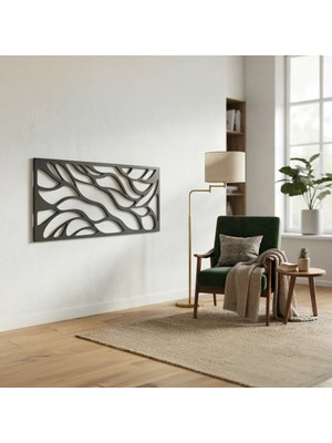 İsmiyle Al Soyut Desenli Duvar Tablosu Mdf Lazer Kesim Modern Minimal Estetik Duvar Süsü