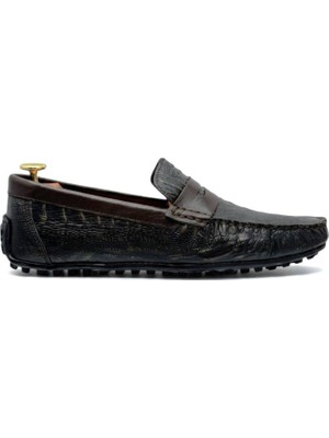 By Barretti Siyah Bakır Rok Loafer