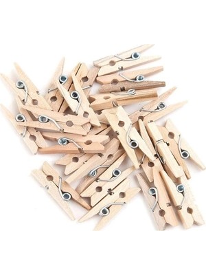 Ronanna Ahşap Mini Ham Mandal 100 Adet