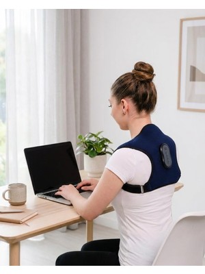 Karahanbey Destekli Akıllı Sırt Duruş Düzeltici Isıtmalı Masaj Kemeri -