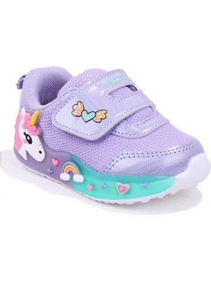 Vicco Meli 346B26Y103 Lila Ortopedik Günlük Işıklı Kız Çocuk Spor Ayakkabı