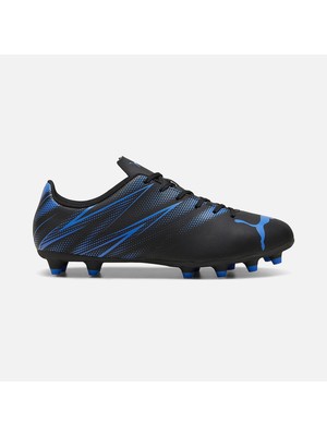Puma Attacanto FG/AG Genç Krampon Siyah/Mavi Sentetik Deri ile Çocuklar İçin Rahat Kullanım-107480 08