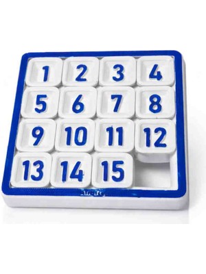 Formzen 3D Baskı 15 Puzzle Zeka Oyunu – 9x9 cm Kaydırmalı Sayı Bulmaca | Pla Malzeme