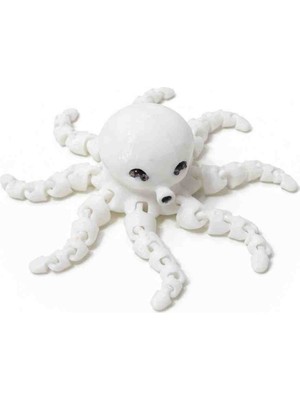 Formzen Hareketli Ahtapot Figür – 3D Baskı Pla Oyuncak – Esnek Eklemli Mini Dekor & Stres Oyuncağı (2.5 cm Baş / 3 cm Ayak)