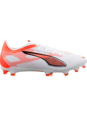 Puma Ultra 5 Match Fg/ag Beyaz/turuncu Erkek Krampon - 108166 01